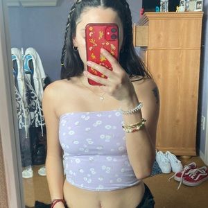 Hollister crop top reversible